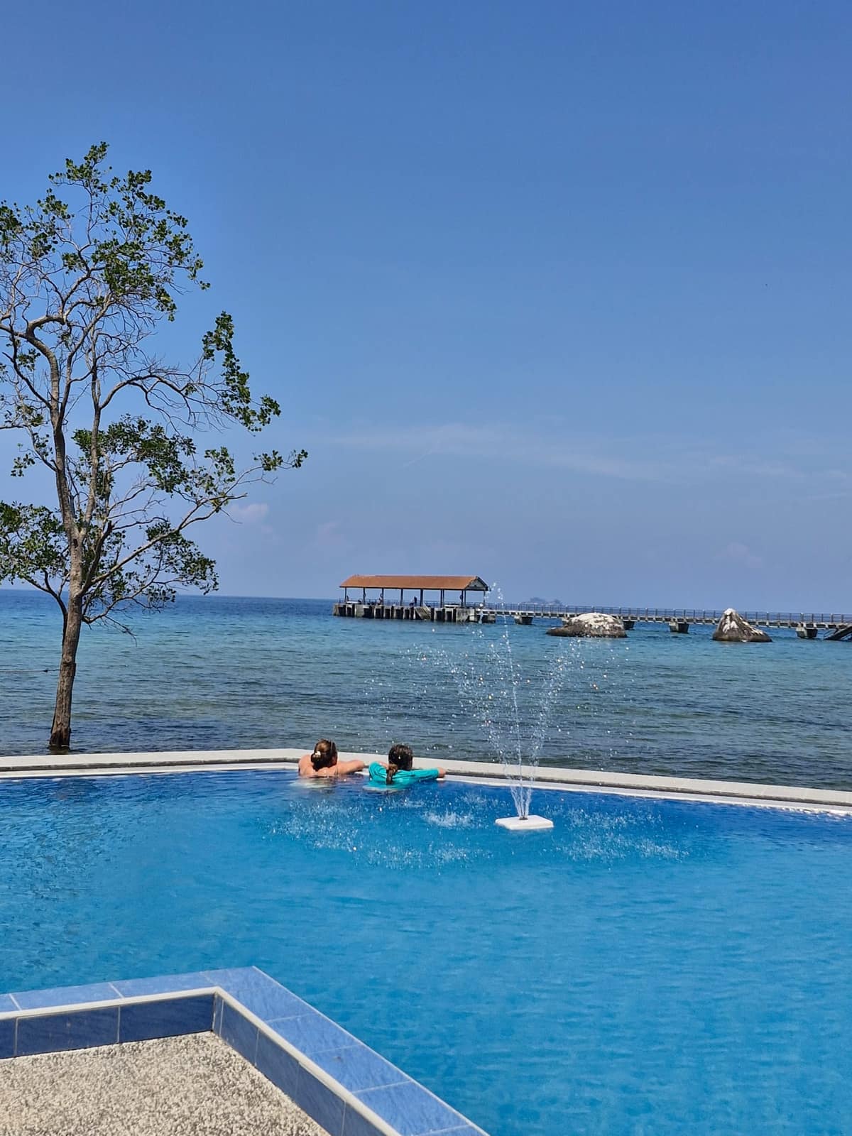Pool and sea view