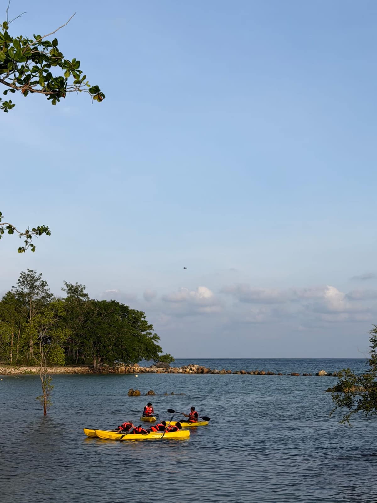 Paddling through Tioman waters